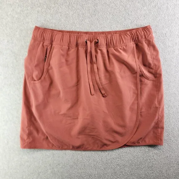 Patagonia Skort Womens L Pink Fleetwith Faux Wrap Commuting Work Travel Golf - Picture 13 of 13